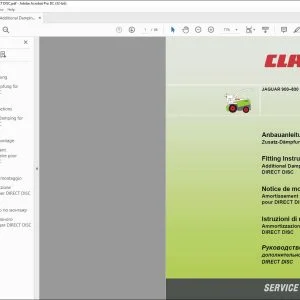 claas Forage Harvesters JAGUAR 900 - 830 Additional Damping for DIRECT DISC Fitting Instructions Manual_DE_EN_FR_ES_IT_RU - PDF DOWNLOAD