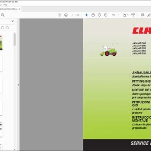 claas Forage Harvesters JAGUAR 900 890 870 850 830 Plastic strips for compression roller Fitting Instructions Manual_DE_EN_FR_ES_IT_RU -  PDF DOWNLOAD