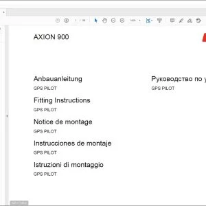 claas Tractors AXION 900 GPS PILOT Fitting Instructions Manual_DE_FR_EN_IT_ES_RU - PDF DOWNLOAD