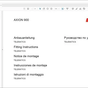 claas Tractors AXION 900 TELEMATICS Fitting Instructions Manual_DE_FR_EN_IT_ES_RU - PDF DOWNLOAD