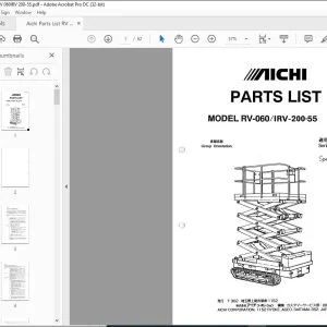 Aichi RV-060IRV-200·55 PARTS LIST MANUAL STAOOOI3 - PDF DOWNLOAD