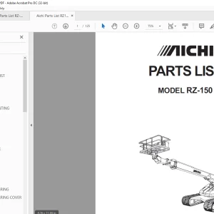 Aichi RZ-150 PARTS LIST MANUAL STA00049 - PDF DOWNLOAD