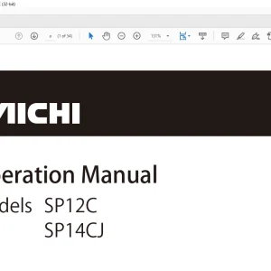 Aichi SP12C SP14CJ OPERATION MANUAL - PDF DOWNLOAD