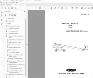 Aichi SP25B(4WD) SERVICE MANUAL SME - 127C - PDF DOWNLOAD