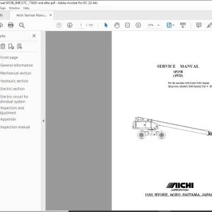 Aichi SP25B(4WD) SERVICE MANUAL SME-127C - PDF DOWNLOAD