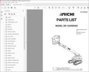 Aichi SR-123/ISR403 PARTS LIST MANUAL STA00026 - PDF DOWNLOAD