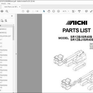 Aichi SR12B-ISR40B SR12BJ-ISR40BJ PARTS LIST MANUAL PA00099 - PDF DOWNLOAD