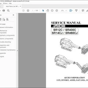 Aichi SR12C SR400C SR14CJ SR460CJ SERVICE MANUAL SSJ00008 - PDF DOWNLOAD