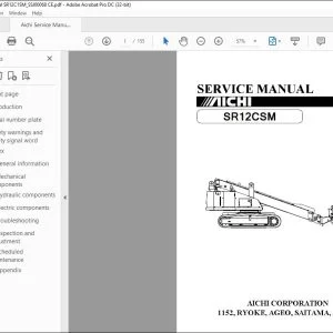 Aichi SR12CSMJ SERVICE MANUAL SSJ00068 - PDF DOWNLOAD
