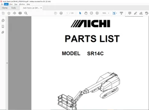 Aichi SR14C PARTS LIST MANUAL PG00191A - PDF DOWNLOAD