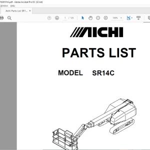 Aichi SR14C PARTS LIST MANUAL PG00191A - PDF DOWNLOAD