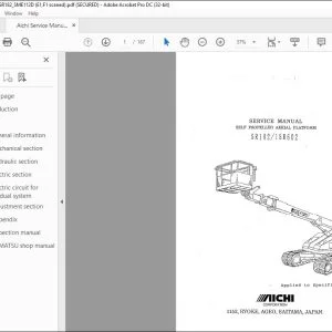 Aichi SR182 ISR602 SERVICE MANUAL SME-112D - PDF DOWNLOAD