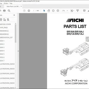 Aichi SR18A SR18AJ SR21A SR21AJ PARTS LIST MANUAL PA00155E - PDF DOWNLOAD