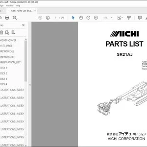 Aichi SR21AJ PARTS LIST MANUAL PA00301A - PDF DOWNLOAD