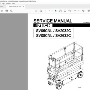 Aichi SV06CNL-SV2032C SV08CNL-SV2632C SERVICE MANUAL SSJ00002 - PDF DOWNLOAD