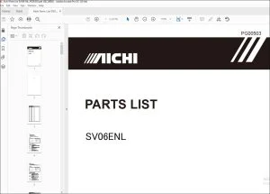 Aichi SV06ENL PARTS LIST MANUAL PG00503 - PDF DOWNLOAD