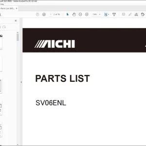 Aichi SV06ENL PARTS LIST MANUAL PG00503 - PDF DOWNLOAD