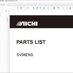 Aichi SV06ENS PARTS LIST MANUAL PG00502 - PDF DOWNLOAD