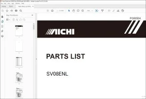 Aichi SV08ENL PARTS LIST MANUAL PG00504 - PDF DOWNLOAD