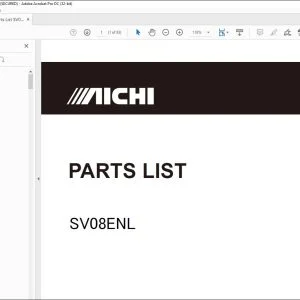 Aichi SV08ENL PARTS LIST MANUAL PG00504 - PDF DOWNLOAD
