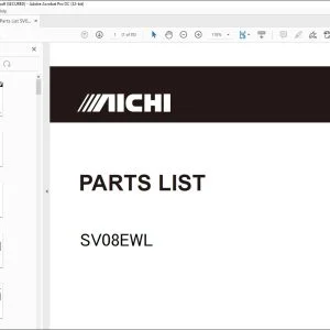 Aichi SV08EWL PARTS LIST MANUAL PG00505 - PDF DOWNLOAD