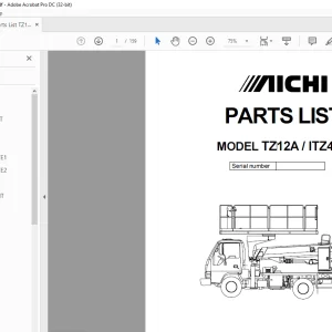 Aichi TZ12A-ITZ40A PARTS LIST MANUAL PA00013 - PDF DOWNLOAD