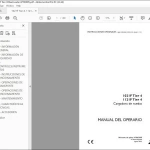 Case 1021F Tier 4 1121F Tier 4 Cargadora de ruedas Manual del Operario 47563805 - PDF DOWNLOAD