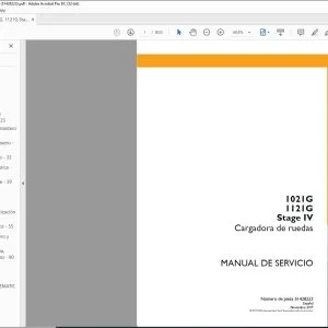 Case 1021G 1121G Stage IV Cargadora de ruedas Manual de Servicio 51428223 - PDF DOWNLOAD