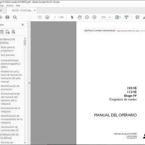 Case 1021G 1121G Stage IV Cargadora de ruedas Manual del operario 51418957 - PDF DOWNLOAD