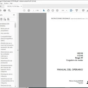 Case 1021G 1121G Stage IV Cargadora de ruedas Manual del operario 51576100 - PDF DOWNLOAD