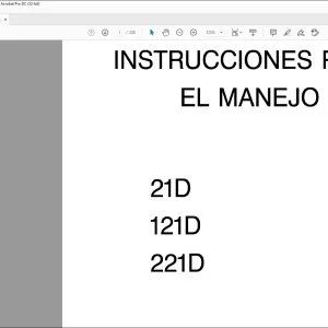 Case 21D 121D 221D Wheel Loaders Instrucciones Para El Manejo 6-27792 - PDF DOWNLOAD