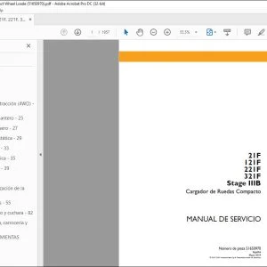 Case 21F 121F 221F 321F Stage IIIB Cargador de Ruedas Compacto Manual de Servicio 51650970 - PDF DOWNLOAD