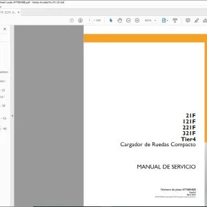 Case 21F 121F 221F 321F Tier4 Cargador de Ruedas Compacto Manual de servicio 47768540B - PDF DOWNLOAD