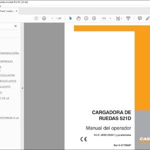 Case 521D Cargadora de Manual del Operador 6-37790 - PDF DOWNLOAD
