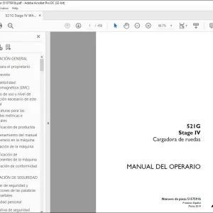 Case 521G Stage IV Cargadora de Ruedas Manual del Operario 51575916 - PDF DOWNLOAD
