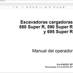 Case 580 Super R 590 Super R y 695 Super R Escavadoras cargadoras Manual del operador 6-82231 - PDF DOWNLOAD
