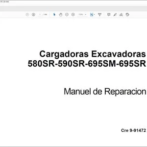 Case 580SR-590SR-695SM-695SR Cargadoras Excavadoras Manual Del Operario 9-91472 - PDF DOWNLOAD