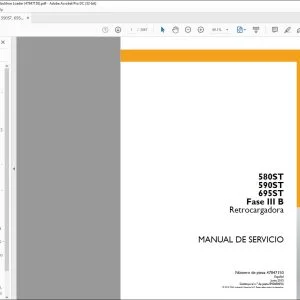 Case 580ST 590ST 695ST Fase III B Retrocargadora Manual De Servicio 47847150 - PDF DOWNLOAD