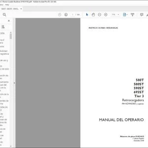 Case 580T 580ST 590ST 695ST Tier 3 Retrocargadora Manual Del Operario 51421610 - PDF DOWNLOAD