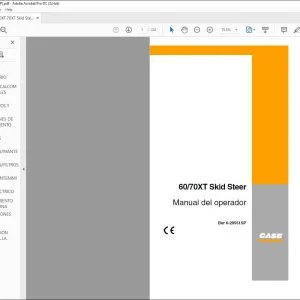 Case 60 70XT Skid Steer Manual del Operador 6-29551 - PDF DOWNLOAD