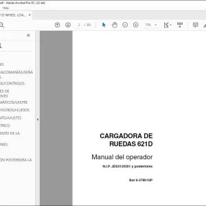 Case 621D Cargadora de Ruedas Manual del Operador 6-37861SP - PDF DOWNLOAD