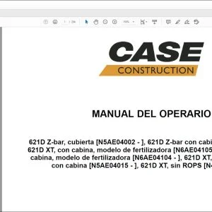 Case 621D Wheel Loader Manual del Operario 47925601 - PDF DOWNLOAD
