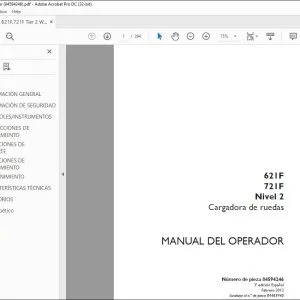 Case 621F 721F Nivel 2 Cargadora de ruedas Manual del Operador 84594246 - PDF DOWNLOAD