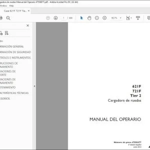 Case 621F 721F Tier 2 Cargadora de ruedas Manual del Operario 47558877 - PDF DOWNLOAD