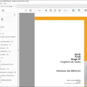 Case 621G 721G Stage IV Cargadora de ruedas Manual de Servicio 48082196 - PDF DOWNLOAD