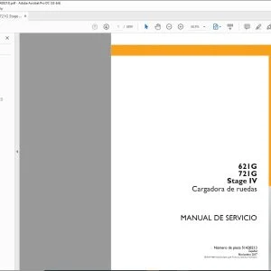 Case 621G 721G Stage IV Cargadora de ruedas Manual de Servicio 51428213 - PDF DOWNLOAD