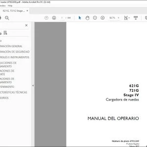 Case 621G 721G Stage IV Cargadora de ruedas Manual del Operario 47932209 - PDF DOWNLOAD