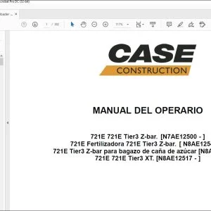 Case 721E Cargadora Manual del Operario 48146992 - PDF DOWNLOAD