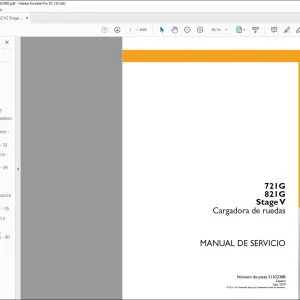 Case 721G 821G Stage V Cargadora de ruedas Manual de Servicio 51632388 - PDF DOWNLOAD