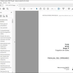 Case 721G 821G Stage V Cargadora de ruedas Manual del Operario 51481773 - PDF DOWNLOAD